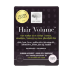 New Nordic Hair Volume™-tabletter med æbleekstrakt, der bidrager til at opretholde normalt hår samt en sund hud og sunde negle. Produktet er udviklet til daglig hårpleje og næring indefra.