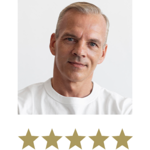 Bedømt med fem stjerner nedenfor.
