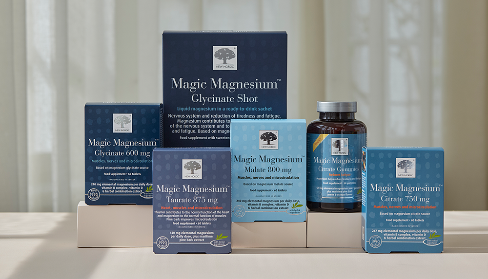 Vores sortiment af Magic Magnesium-kosttilskud
