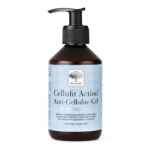 New Nordic Cellufit Action™ Anti-Cellulite Gel med koffein, sandeltræ og sort kommen hjælper med at forbedre hudens elasticitet og mindske synligheden af cellulite.