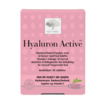 New Nordic Hyaluron Active™, der indeholder havtorn og vitamin C, som bidrager til normal dannelse af kollagen for normalt fungerende hud.