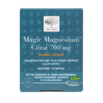 New Nordic Magic Magnesium Citrat 700 mg™ med magnesium, B-vitaminer, D-vitamin og urter, hvor magnesium bidrager til at mindske træthed og udmattelse.
