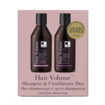 Hair Volume™ Shampoo & Conditioner Duo med shampoo og balsam, vist på produktemballagen med et »Award Winner«-mærke.