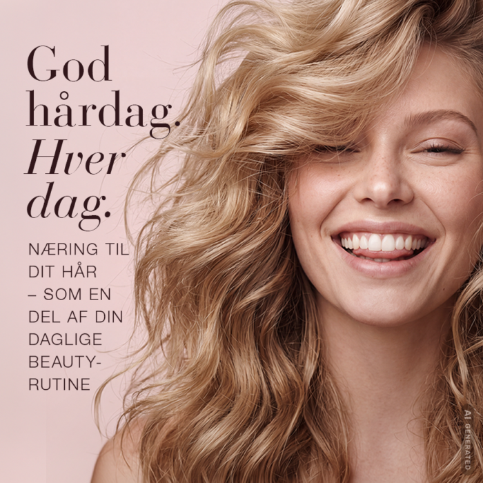 Modelbillede med teksten: God hårdag hver dag.