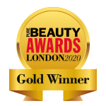 Vinder af guldprisen ved Pure Beauty Awards London 2020.