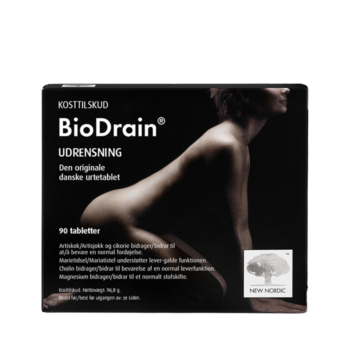 New Nordic BioDrain® 90 tabletter med artiskok, marietidsel og cholin bidrager til at opretholde en normal leverfunktion og fordøjelse.