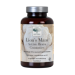 New Nordic Lion’s Mane™ Active Brain Gummies med løvehale, L-ergothionein og zink, hvor zink bidrager til en normal kognitiv funktion.