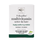 New Nordic Folkepillen™ er et multivitaminpræparat med urter og bær, der er udviklet til at fremme den daglige sundhed og vitalitet med 36 vitaminer, mineraler, urter og bær i én tablet om dagen.