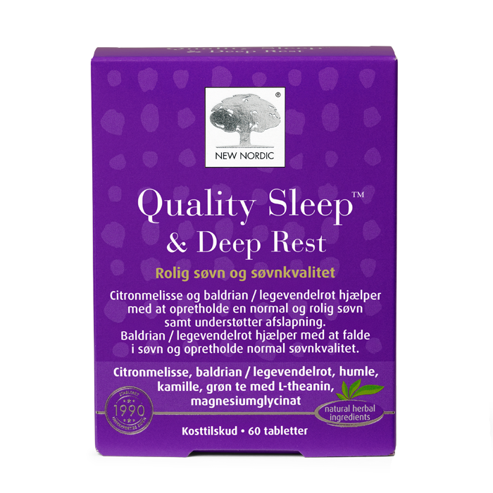 di_webpackshot_qualitysleepdeeprest_dk_NEW New Nordic Quality Sleep™ & Deep Rest produktæske på transparent baggrund.